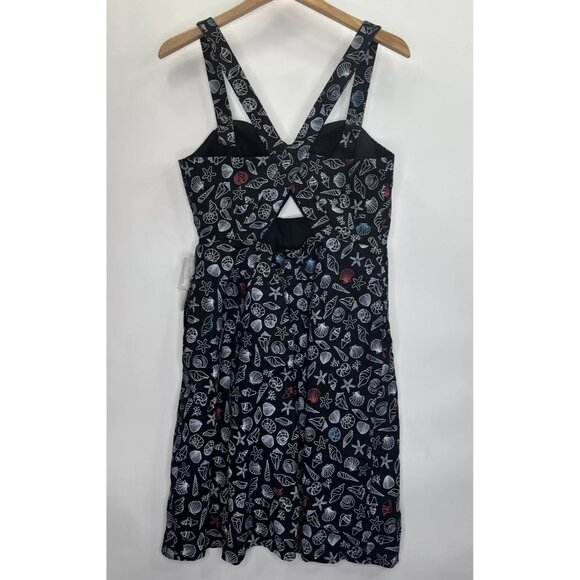 Modcloth Women's Seashore Spectacular Keyhole Printed Dress Size 12 NWT - Picture 7 of 13